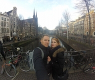 na putovanju u Amsterdamu
