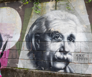 Albert Einstein na zidu slavnih
