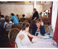 novinarka Petra sa Sanjom Pilić na LiDraNu 2000.